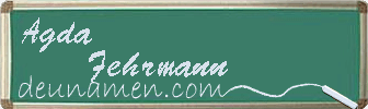 Agda Fehrmann Visitenkarte